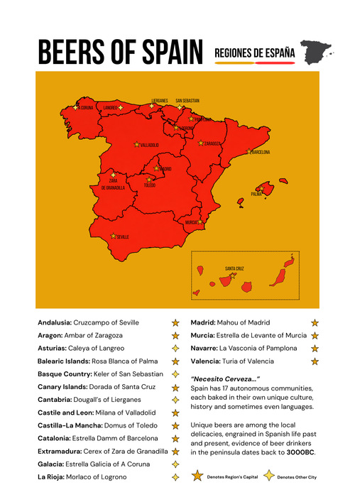 Beer of Spain Map